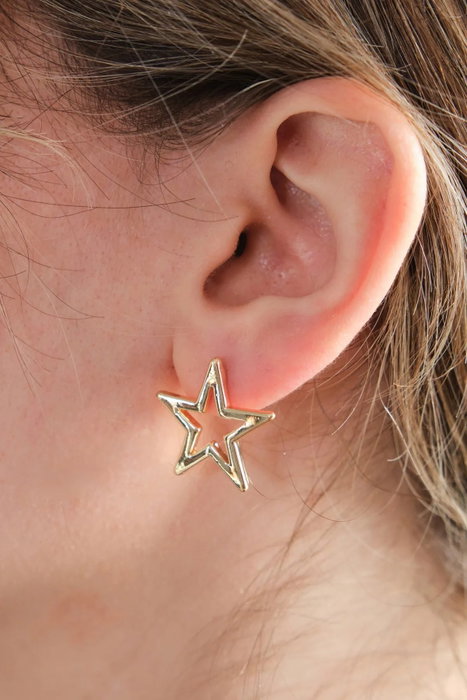 Heliophilia Silver Pendientes de Latón con Circonio Dorado